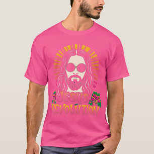 Camiseta Jesús Revolution Christian Faith Retro Groovy Hipp
