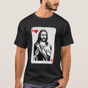 Camiseta Jesús Rey De Corazones Tarjeta Regalos Cristianos