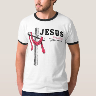 Camiseta Jesús - Rey de Reyes, 1 Cruz 3 uñas 4 dadas