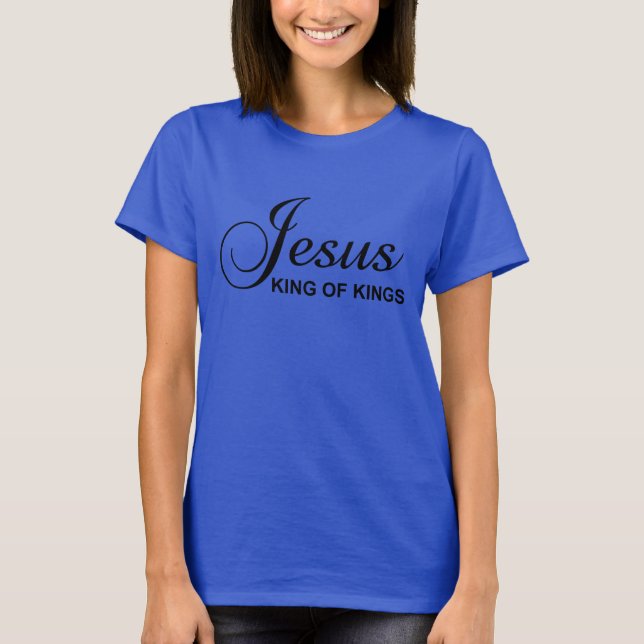 Camiseta Jesús Rey de Reyes Tee de Mujeres (Anverso)