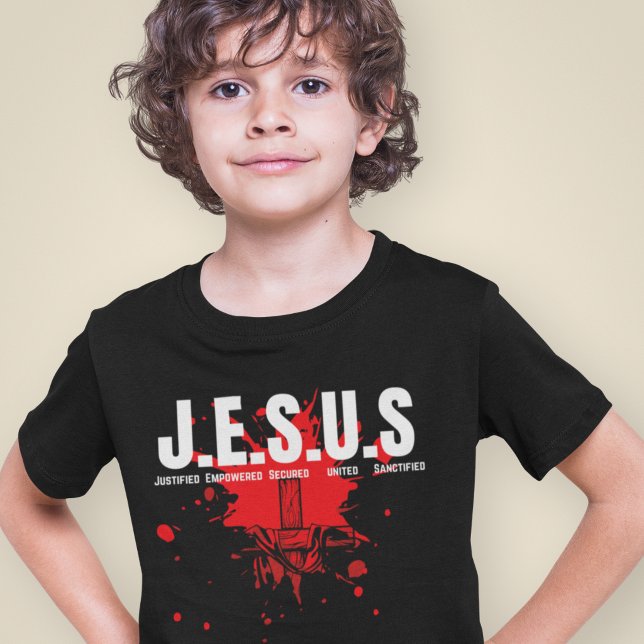 Camiseta JESÚS - Reza el Evangelio Espiritual para Muchacho (Subido por el creador)