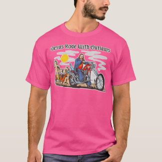 Camiseta Jesus Rode con criminal Christian Cowboy Cowgirl W