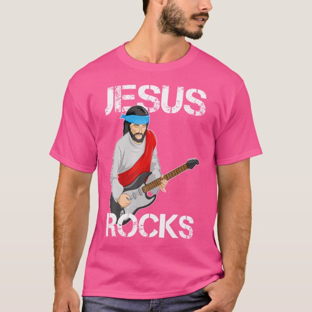 Camiseta Jesús Rodea Sobre Guitarra Eléctrica Graciosa Cris (Anverso)