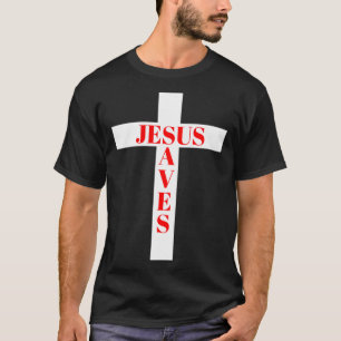 Camiseta Jesús Rojo Salva A La Cruz