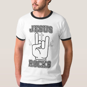 Camiseta Jesús roza el canto masculino del festival bíblico