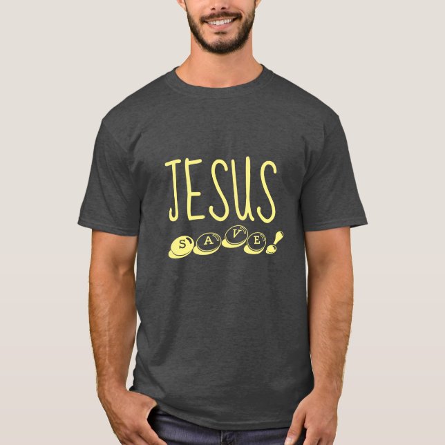 Camiseta ¡Jesús salva! (Anverso)