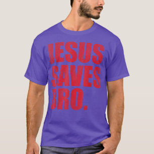 Camiseta Jesús salva a la religión cristiana graciosa del h