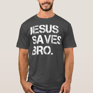 Camiseta Jesús salva a la religión cristiana graciosa del h