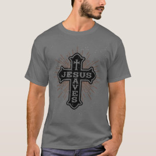 Camiseta Jesús salva a la sagrada crucifi religiosa cristia