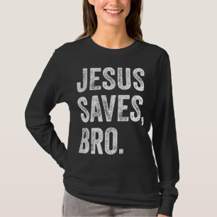 Camiseta Jesús salva a las mujeres cristianas hermanos Chic