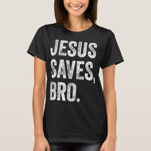 Camiseta Jesús salva a las mujeres cristianas hermanos Chic