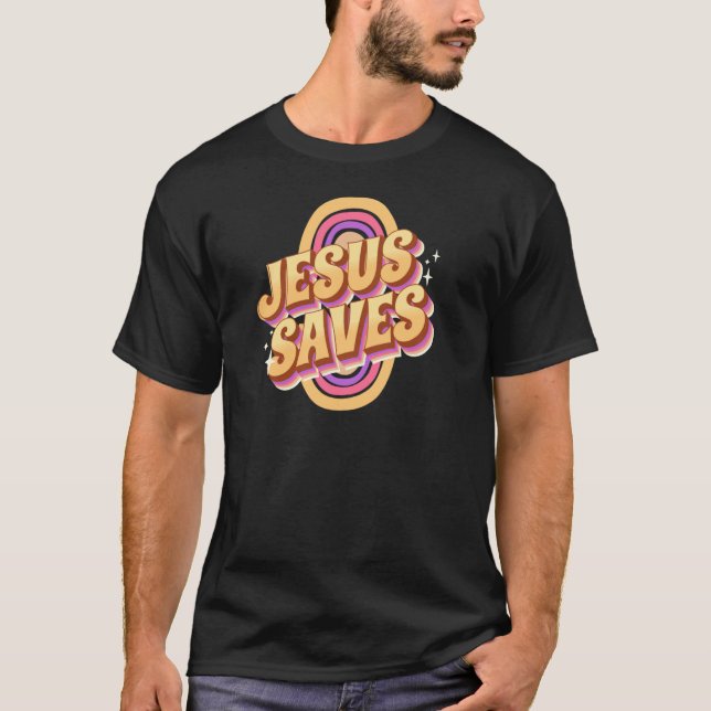 Camiseta Jesús salva al falso arcoiris cristiano católico C (Anverso)