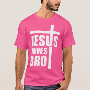 Camiseta Jesús salva al hermano Jesús cruza la fe cristiana