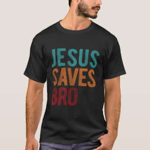 Camiseta Jesús salva al hermano Jesús religioso cristiano
