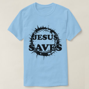 Camiseta Jesús salva con corona de ánimos
