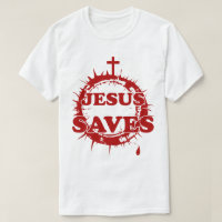 Jesús salva con cruz y corona de ánimos