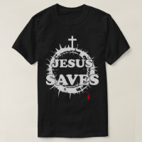 Jesús salva con cruz y corona de ánimos