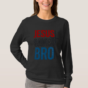 Camiseta Jesús salva diseño de tipografía cristiana para ca