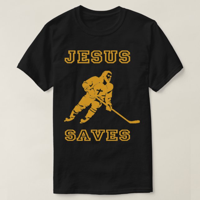 Camiseta Jesús salva el hockey (Diseño del anverso)