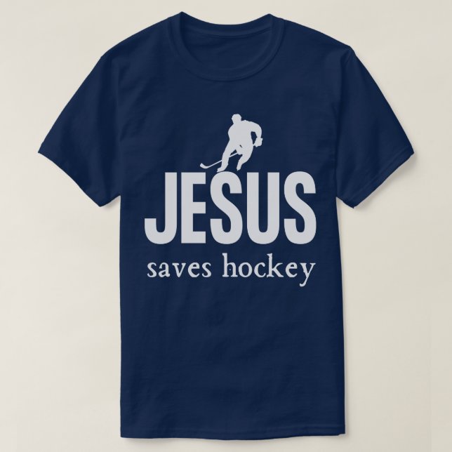 Camiseta Jesús salva el hockey (Diseño del anverso)