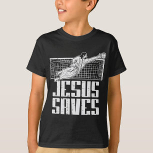 Camiseta Jesús salva fútbol fútbol cristiano portero porter