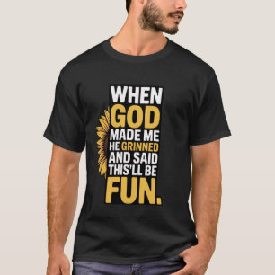 Camiseta Jesús salva girasol sutil cristiano religioso F