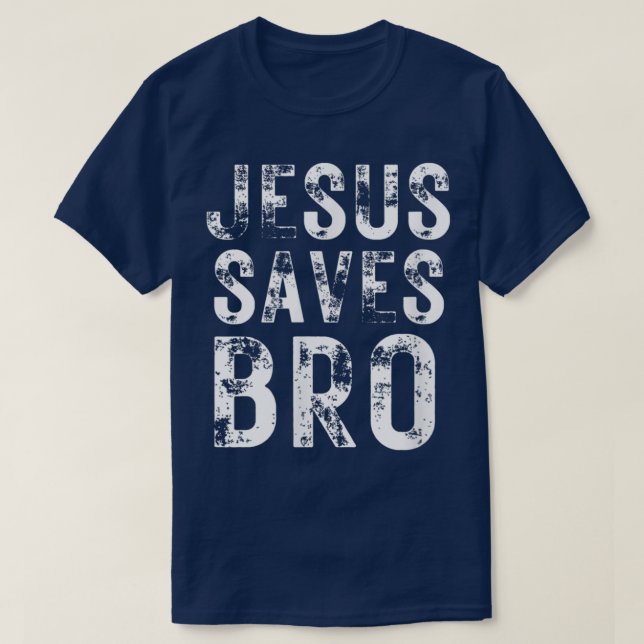 Camiseta Jesús salva hermano Dios Religión Cristianismo juz (Diseño del anverso)