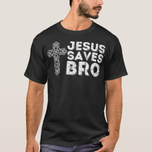 Camiseta Jesús salva hermano Dios Religión Cristianismo juz