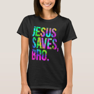 Camiseta Jesús salva hermano, fe religiosa cristiana cree