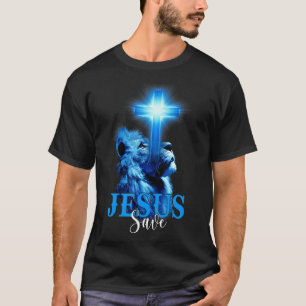 Camiseta Jesús Salva la Biblia Escritura Cita León Cristian