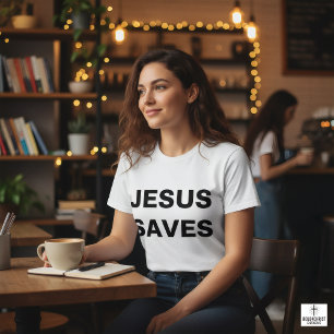 Camiseta Jesús salva la fe cristiana