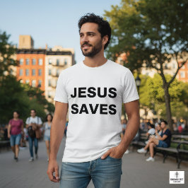 Camiseta Jesús salva la fe cristiana