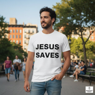 Camiseta Jesús salva la fe cristiana