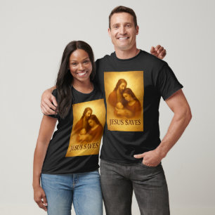 Camiseta Jesús salva regalos cristianos únicos Cristiano