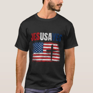 Camiseta Jesús Salva Usa Jesusaves Cristiano Religioso