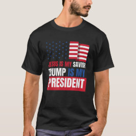 Camiseta Jesús Salvador Trump Presidente 47 Donald Trump 20