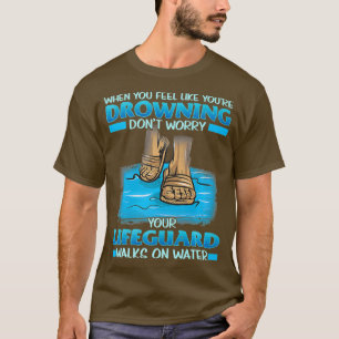 Camiseta Jesús Salvaguarda la Cuta Inspiradora Cristiana