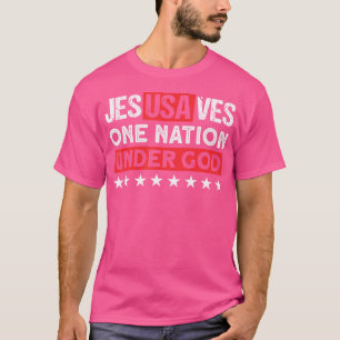 Camiseta Jesús Salvó A Ee.Uu. Una Nación Bajo Dios - Cristi