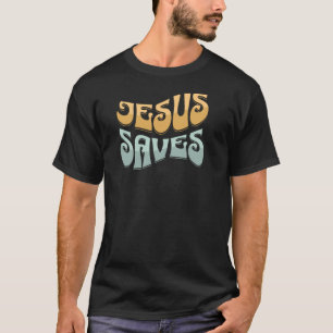 Camiseta Jesús salvó a Groovy Funky Cristianismo