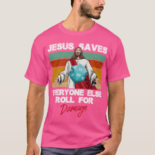 Camiseta Jesús Salvó A Todos Los Demás A Correr Por El Cris