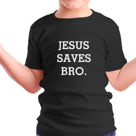 Camiseta Jesús Salvó Al Hermano. Negro