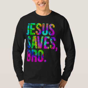 Camiseta Jesús Salvó al hermano Tie Dye Fe Cristiana Jesús 