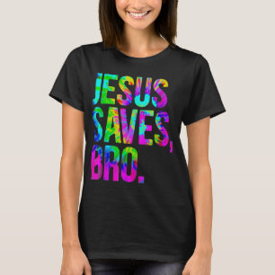 Camiseta Jesús Salvó al hermano Tie Dye Fe Cristiana Jesús