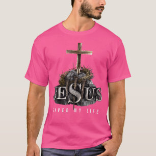 Camiseta Jesús Salvó Mi Vida - Ch Religioso Cristiano