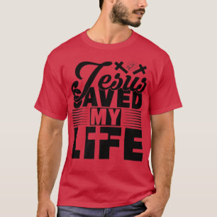 Camiseta Jesús Salvó Mi Vida Dios Cristiano Hombres Familia