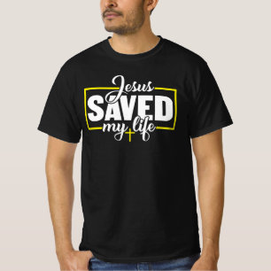 Camiseta Jesús Salvó Mi Vida Fe Cristiana