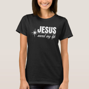 Camiseta Jesús Salvó mi vida Iglesia religiosa cristiana