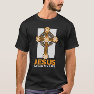 Camiseta Jesús Salvó mi vida Iglesia religiosa cristiana 1