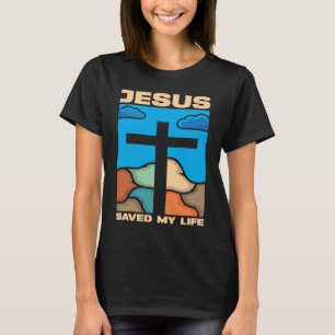 Camiseta Jesús Salvó mi vida Iglesia religiosa cristiana 5