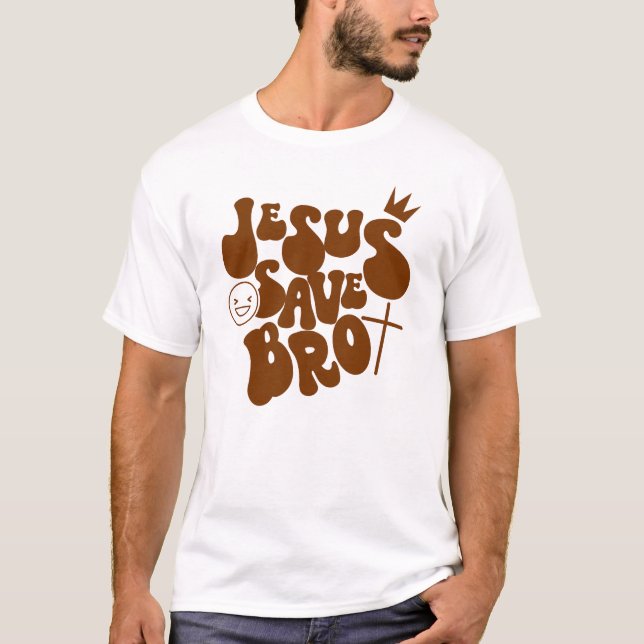 Camiseta Jesus Save Bro (Anverso)